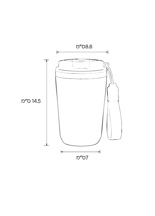 כוס תרמית נירוסטה 400 מל POLO SWISS LITETEC רצועת נשיאה כוס תרמית נירוסטה 400 מל POLO SWISS LITETEC רצועת נשיאה