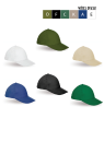 כובע 5 פאנלים 100% -POLO STONE WASH כותנה עם סגר מתכת