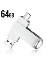 דיסק און קי 64G (זיכרון נייד) USB TYPE-C קופסת מתכת